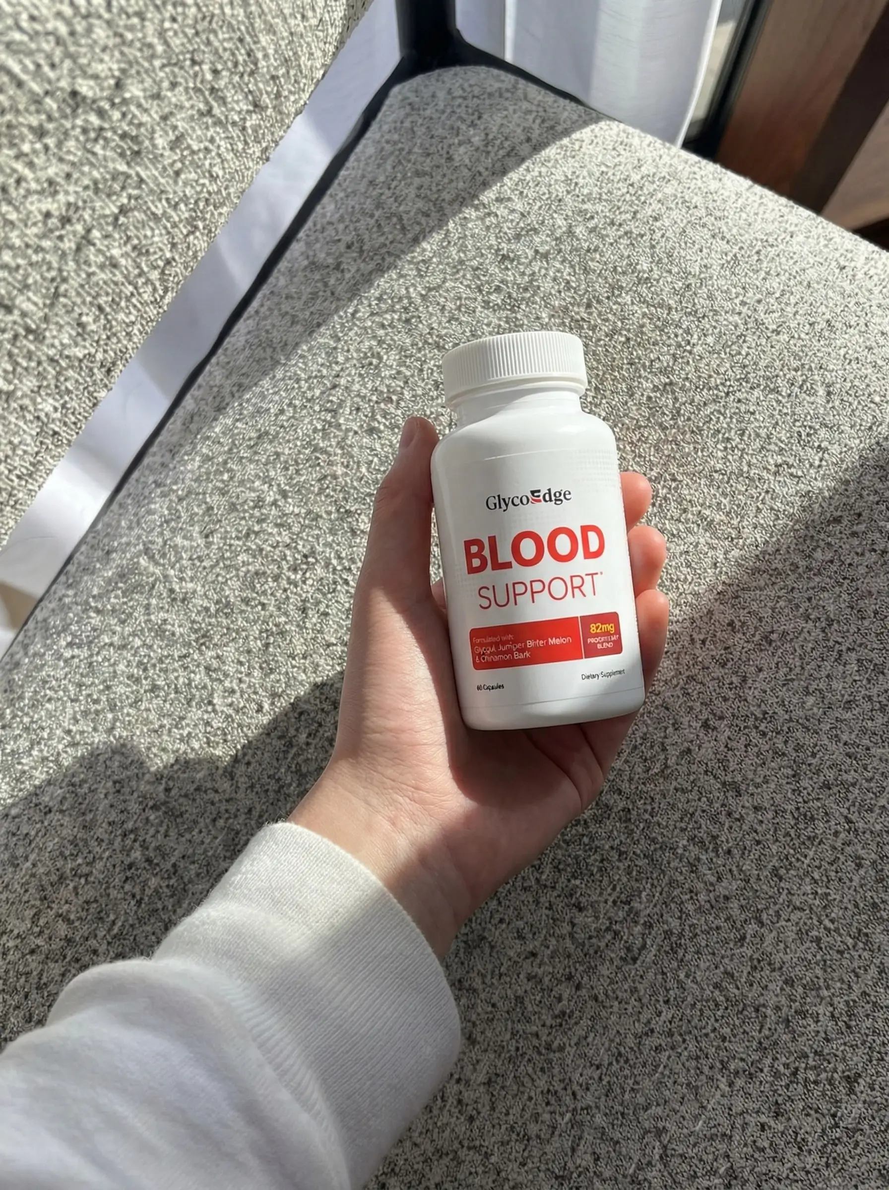 Beverly W. at home with GlycoEdge