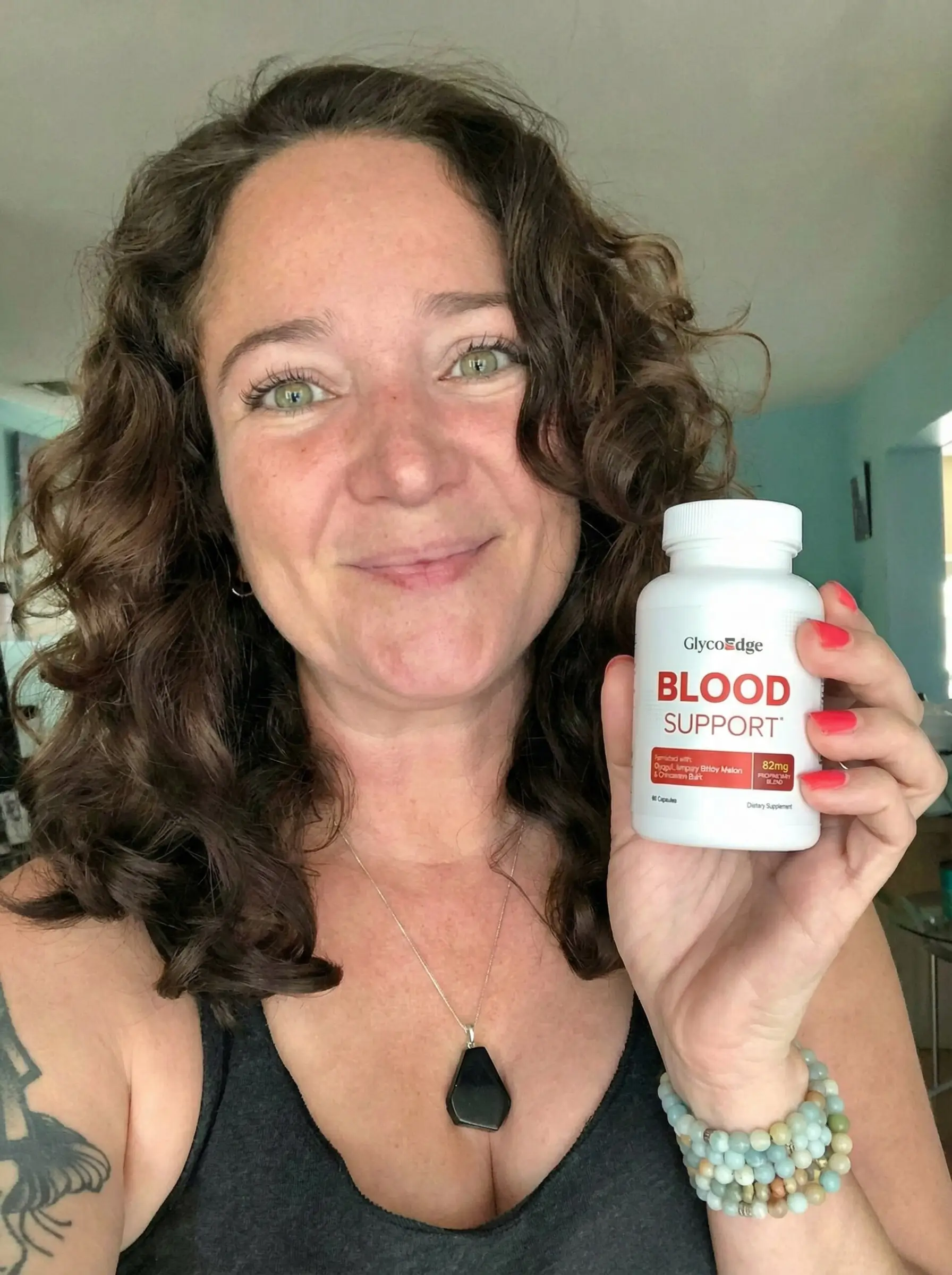 Linda G. with her GlycoEdge supply